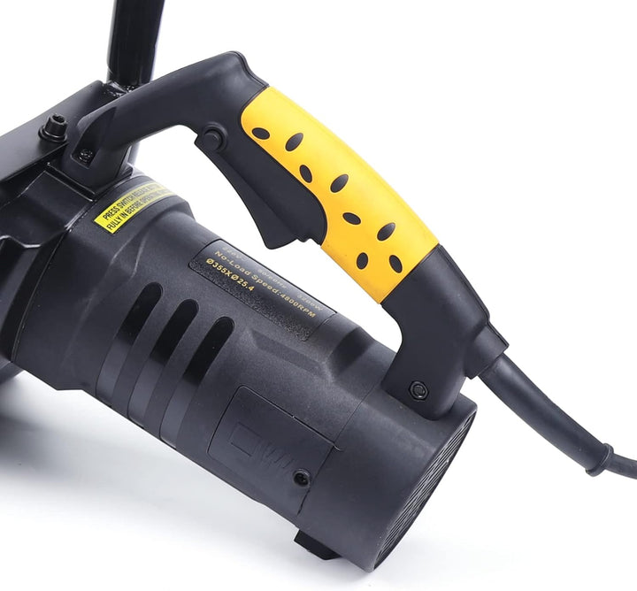 2800W Beton-Nutfräse 14 Zoll FI-Schutzschalter Nass Trocken 2-12cm Kupfermotor Staubfrei mit Wasserk