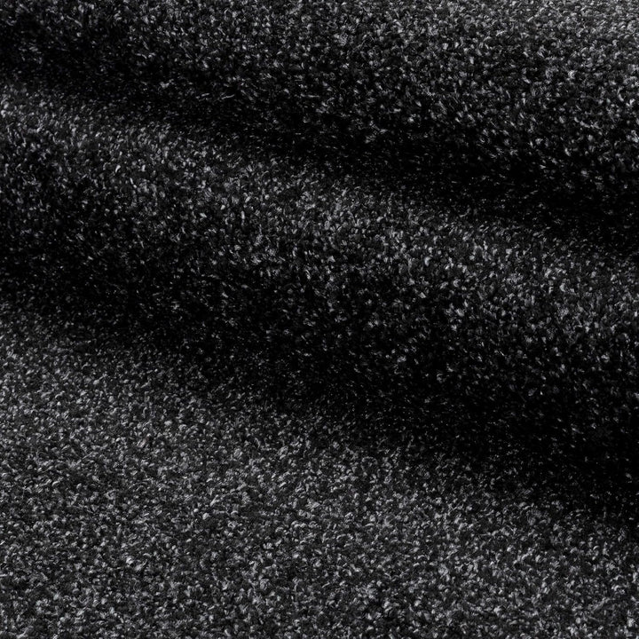 Läufer Teppich 60x100 cm Anthrazit, Kurzflor, Einfarbig, Modern, Rechteckig, rutschfest, Pflegeleich