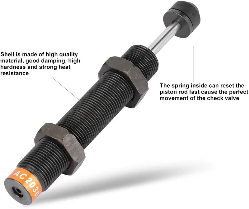 Pneumatischer Stossdämpfer AC2030-2 M20 Einrohr-Öldruckdämpfer mit 30 mm Hub für Pneumatikzylinder