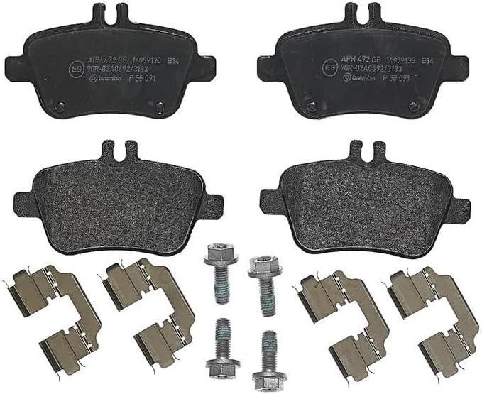 Brembo P50091 Hintere Bremsbeläge, Anzahl 4