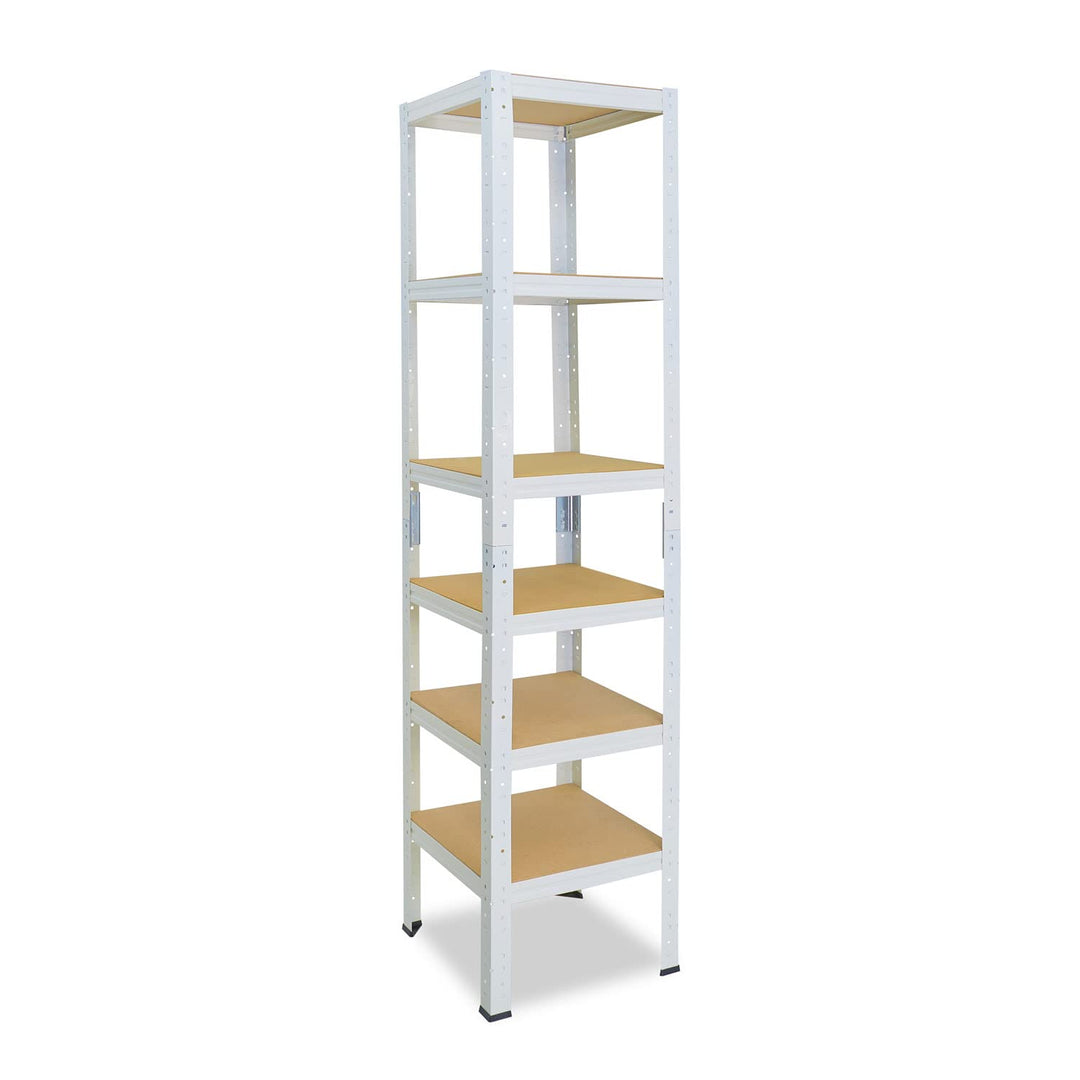 shelfplaza® 200x50x50cm Home Schwerlastregal weiss/Metallregal mit 6 Böden/Kellerregal Metall, Garag