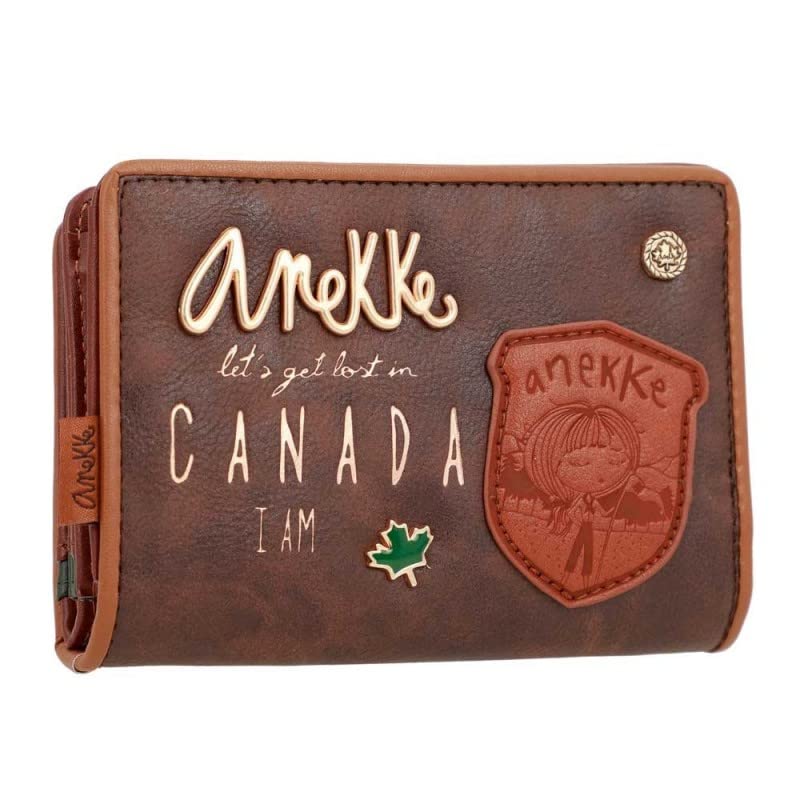 Anekke | Damengeldbörse mit Zunge und Reissverschluss | Accessoires und Accessoires für Damen | Geld