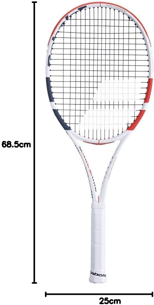 Babolat Tennisschläger für Erwachsene, Unisex 36 Weiss, Rot, Schwarz (Weiss), 36 Weiss, Rot, Schwarz