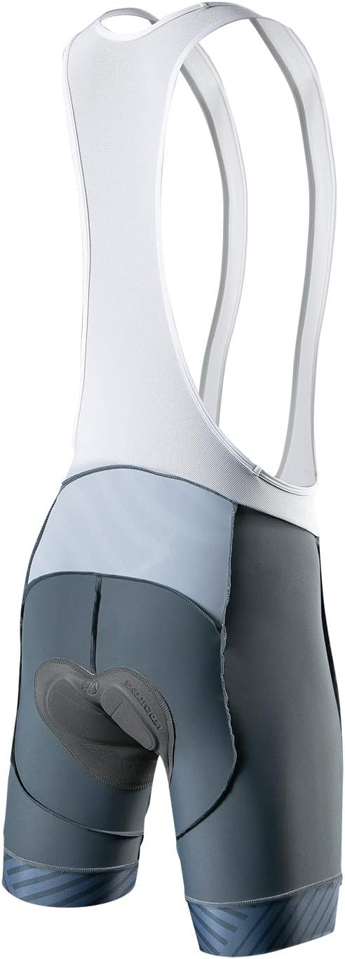 Santic Trägerhose Fahrrad Herren Fahrradhose Kurz mit Sitzpolster Radhose Herren Kurz Gepolstert S G