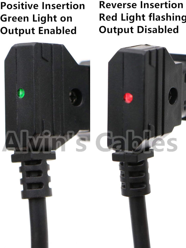 Alvin's Cables Z CAM E2 S6 F6 Netzkabel AlvinTap Sicher D-Tap auf rechtwinklig 2-Pin Stecker Rechter