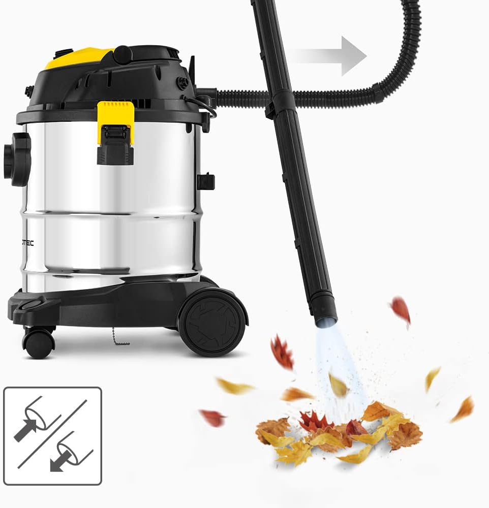 TROTEC Waschsauger, Nass- und Trockensauger VC 1200W Staubsauger 4-in-1 Mehrzwecksauger mit Waschsau