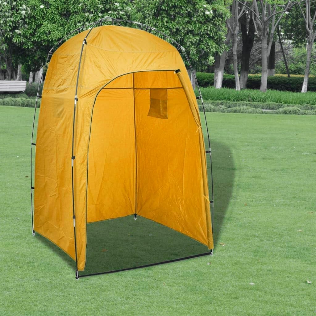 vidaXL Duschzelt Umkleidezelt WC Toilettenzelt Wechselzelt Umkleidezelt Camping Gelb, Gelb
