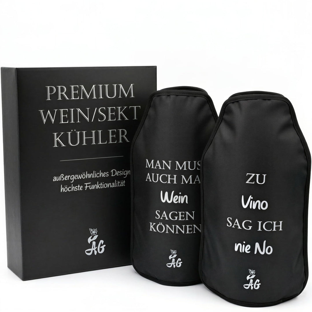 AG Kühlmanschette, Set aus 2 Kühlern, Weinkühler, Flaschenkühler, Sektkühler, Edel und hochwertig mi