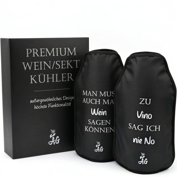 AG Kühlmanschette, Set aus 2 Kühlern, Weinkühler, Flaschenkühler, Sektkühler, Edel und hochwertig mi
