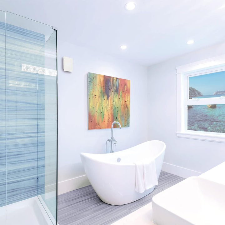 Badlüfter mit Timer 120 mm (120 mm mit Timer und Feuchtigkeitsanzeige) 120 mm mit Timer und Feuchtig