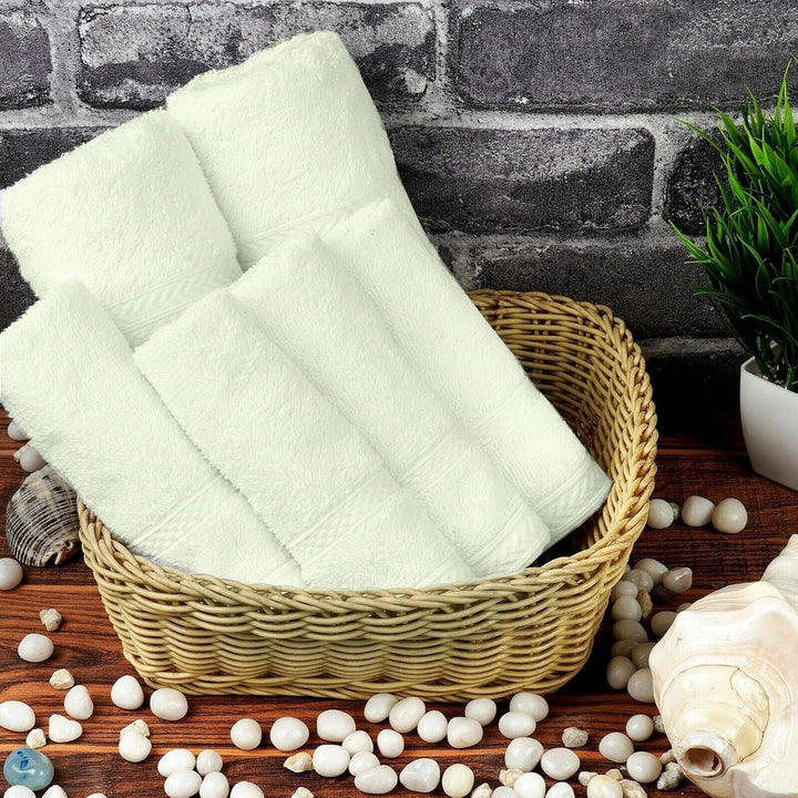 SweetNeedle Supreme Premium 500 g/m² 8 Piece Towel Set, 100% Baumwolle, Machine Wash, Double Stitche