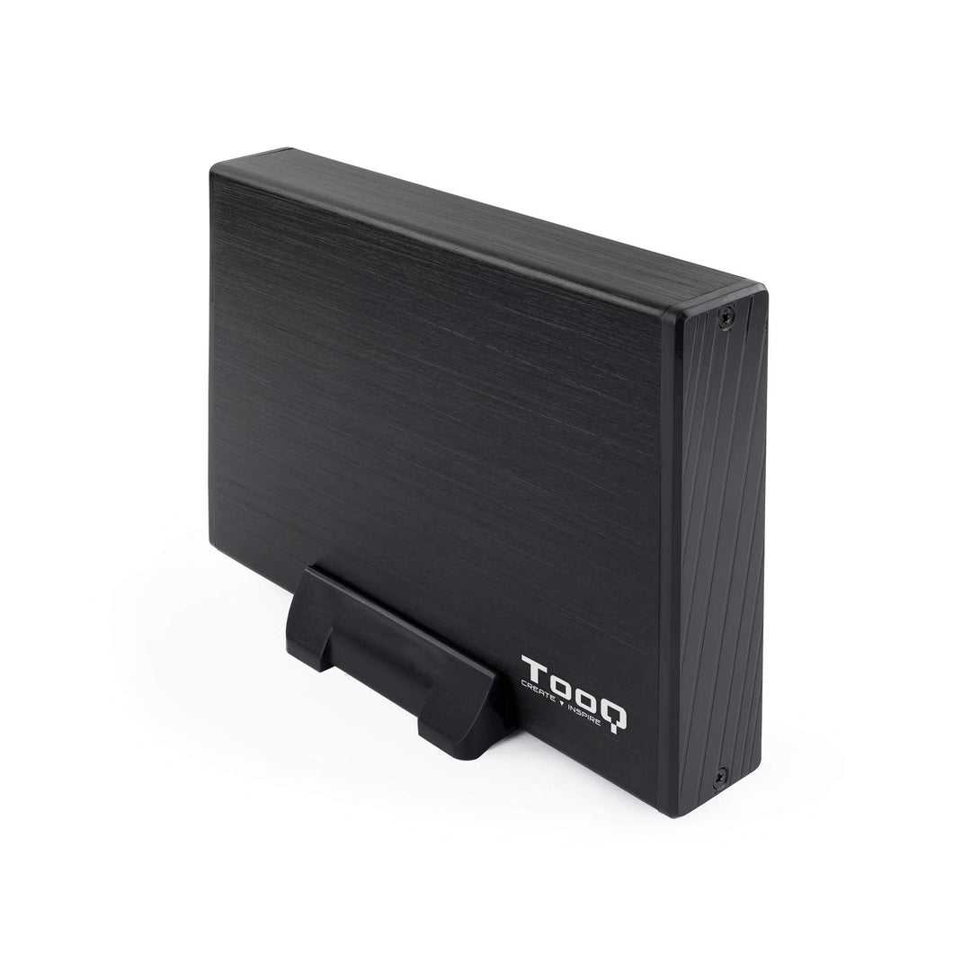 TooQ TQE-3527B - Gehäuse für 3,5" Zoll Festplatten (SATA I/II/III, USB 3.0), Aluminium, LED Anzeige,