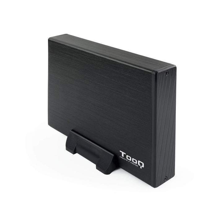TooQ TQE-3527B - Gehäuse für 3,5" Zoll Festplatten (SATA I/II/III, USB 3.0), Aluminium, LED Anzeige,