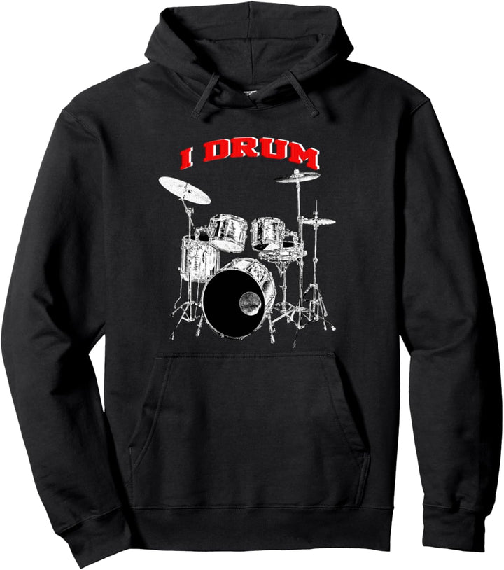 Drummer I Drum Set Pullover Hoodie