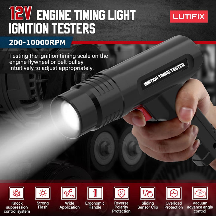 12V Professionelle Zündungsblitzlampe Zündung Timing auf Automotive, AutomotiveEngine-Timing-Licht e