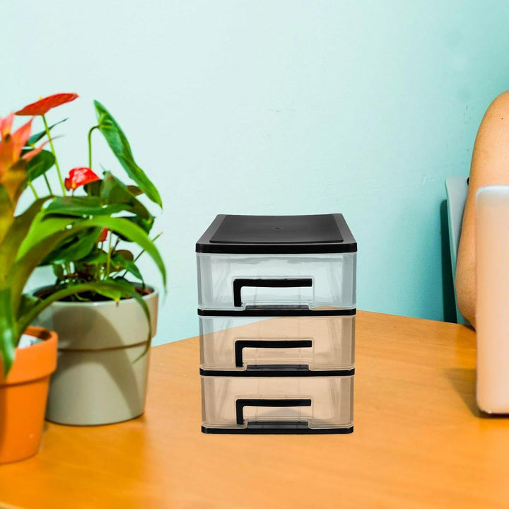 3 Layers Schubladenregal Lagerschrank Schrank Lagerschrank Schubladenschrank Schubladen Desktop Stor