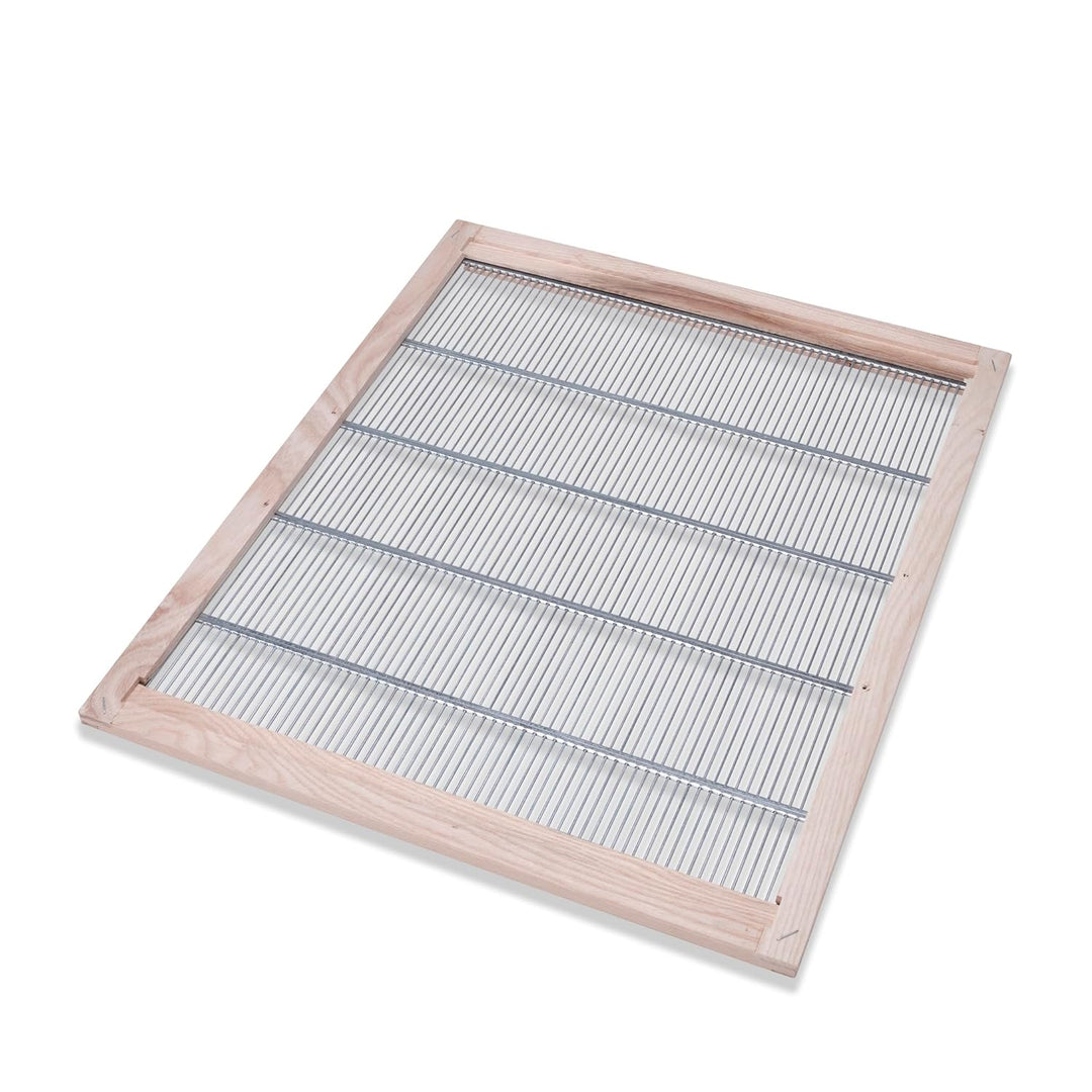 Imkado Absperrgitter Zander Liebig im Hartholzrahmen (für 520 x 420 mm Beuten-Aussenmass) aus Metall