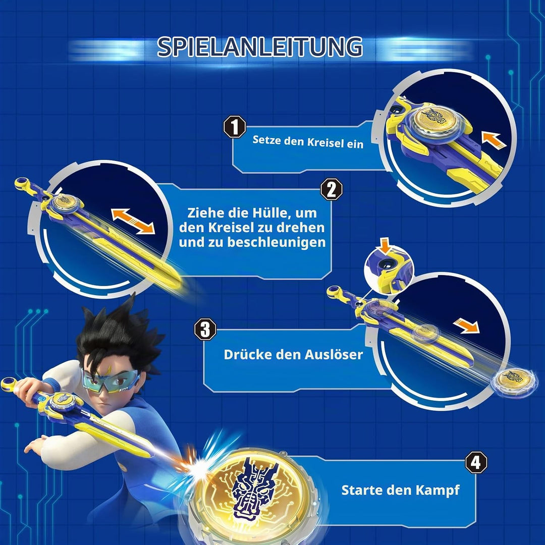 INFINITY NADO Kreisel Battle Arena Set, Kinder Metall Spielzeug Jungen 2PCS, Battle Tops Kreisel Lau