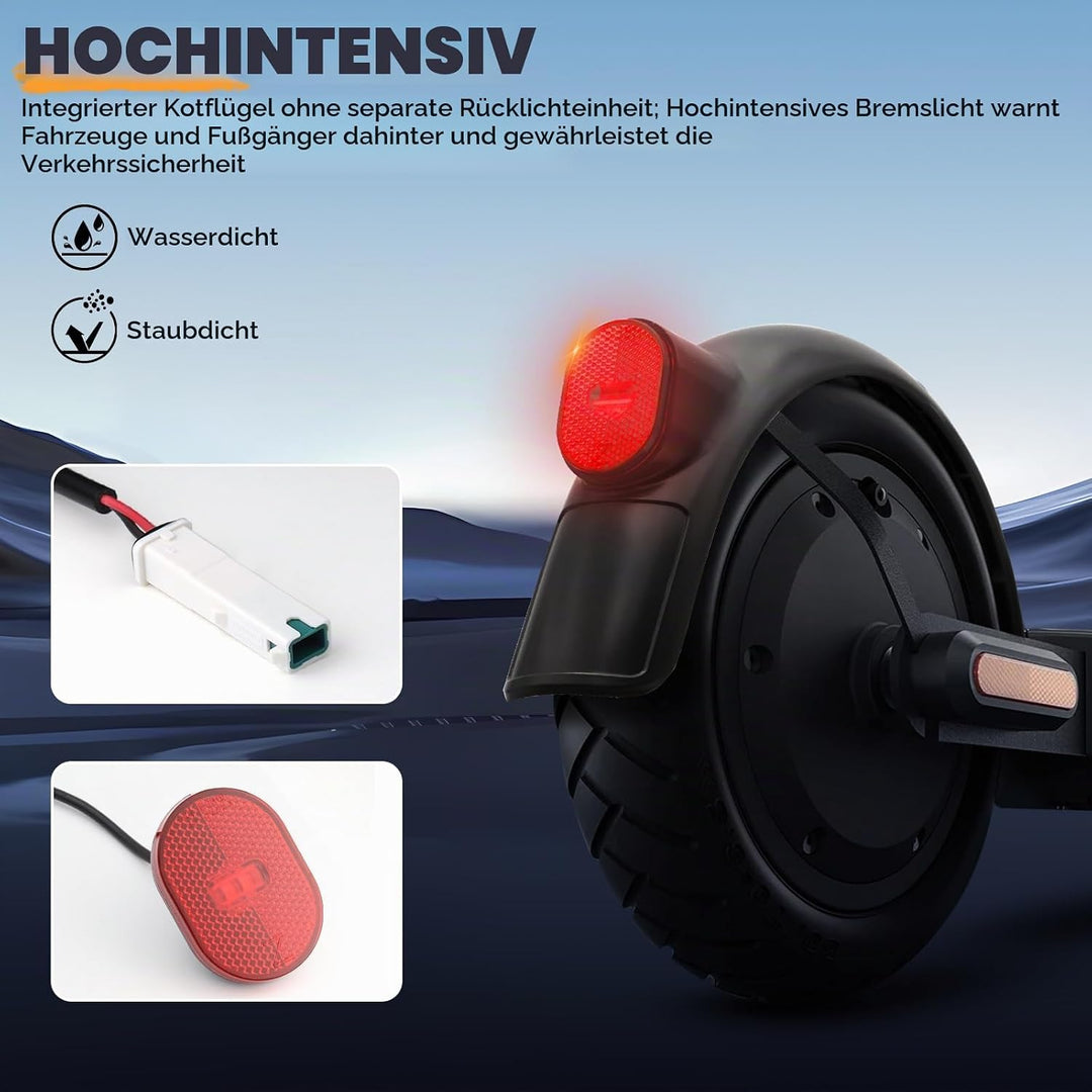 Hinterer Kotflügel + LED-Rücklicht-Kit für Xiaomi Scooter 4 Pro &amp; 2nd Gen, Integriertes Set Ohne Zus