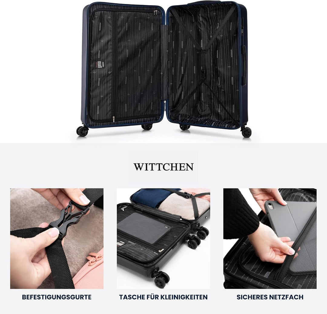 WITTCHEN Skyspeed Line Reisegepäck Grosser Koffer Hartschalenkoffer ABS Gross Rollkoffer Trolley Che