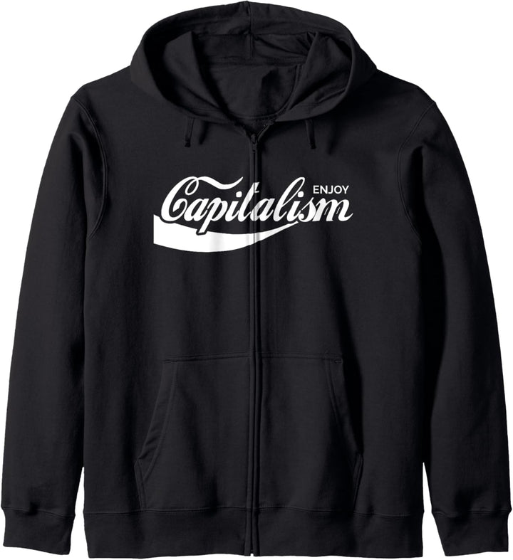 Lustiges Enjoy Capitalism T Shirt Kapuzenjacke