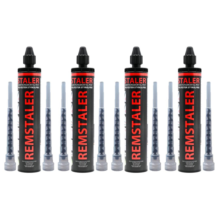 4x Remstaler VERBUNDMÖRTEL 300ml | -HÖCHSTE QUALITÄT- made in GERMANY | Injektionsmörtel | Montagemö
