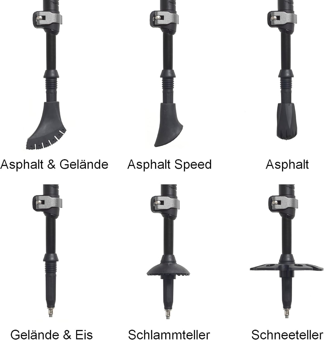 Steinwood Premium Carbon Wanderstöcke - Trekkingstöcke - extra leicht, verstellbar mit Teleskop und
