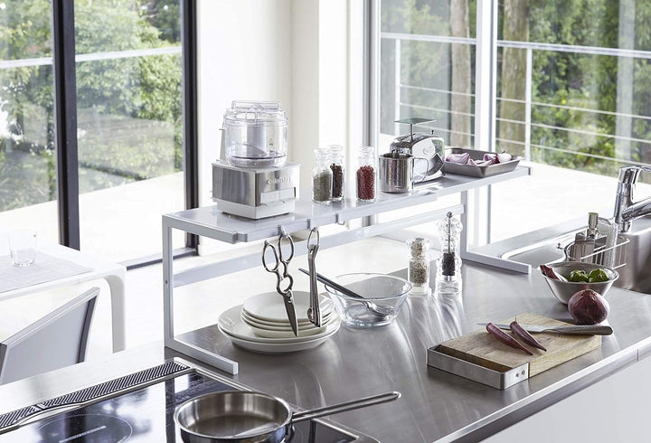 Extendable kitchen rack - Tower - white Einheitsgrösse Weiss, Einheitsgrösse Weiss