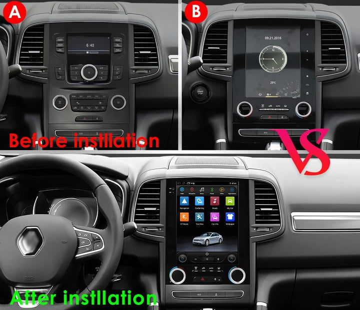 Android 14 9.7 Zoll-Autoradio Vertikaler Bildschirm für Renault Megane 4/Koleos/Samsung /SM6 /Talism