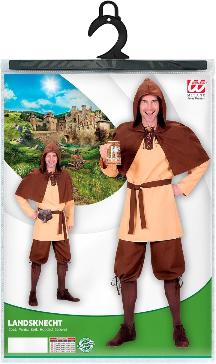 "LANDSKNECHT" (coat, pants, belt, hooded capelet) - (S), S