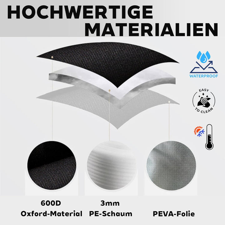 30L Isolierter Einkaufskorb, Hochwertige Faltbare Einkaufstasche mit gepolsterten Griffen, Aluminium