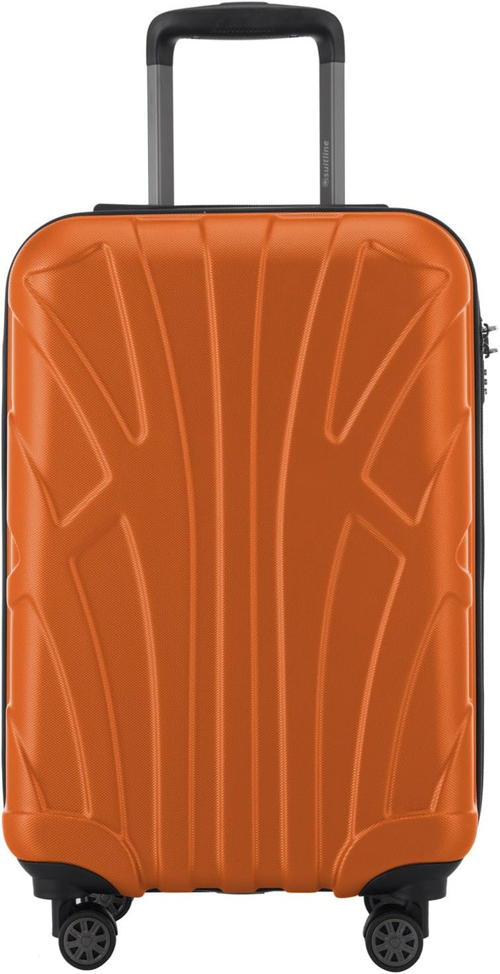 suitline Handgepäck Hartschalen-Koffer Koffer Trolley Rollkoffer Reisekoffer, TSA, 55 cm, ca. 34 Lit