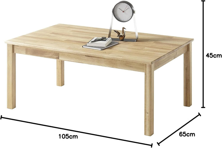 Robas Lund Alfons Couchtisch, Eiche, Braun, 105x65 cm, Eiche 105x65 cm