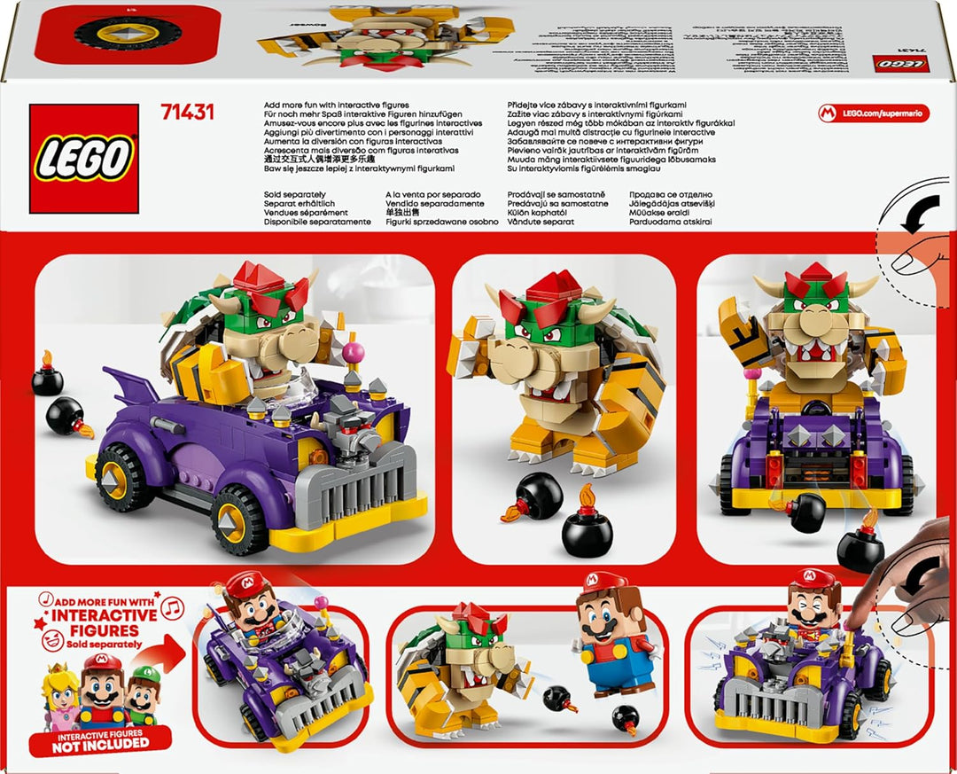 LEGO Super Mario Bowsers Monsterkarre – Erweiterungsset, Auto-Spielzeug mit Bowser-Figur für Jungs u