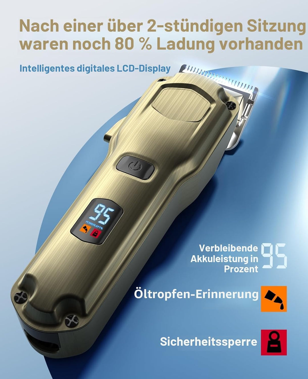 oneisall Leise Hundeschermaschine dichtes fell, IPX7 Wasserdichtes Schermaschine Hund Katze, Profi H