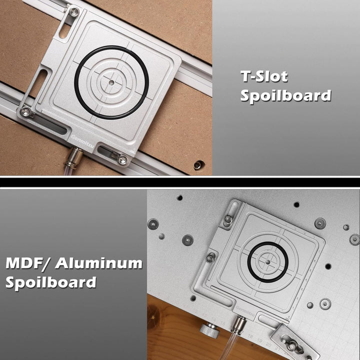 Genmitsu Vakuum-Klemmpod, Aluminium-CNC-Niederhaltesatz für Holzbearbeitung, Metall, Acryl, hochpräz