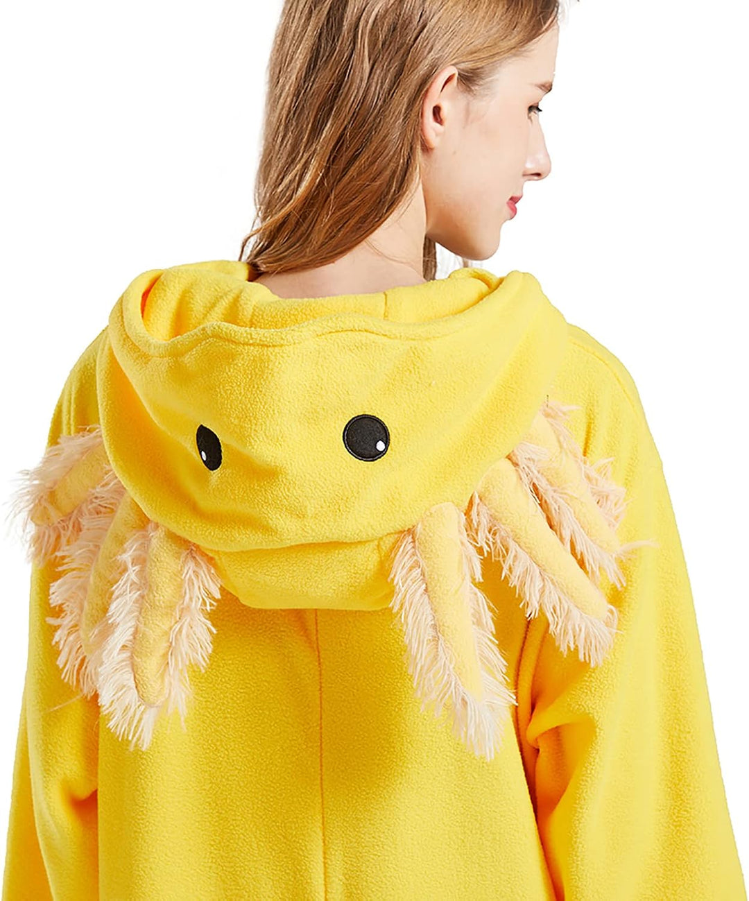 DELEY Unisex Axolotl Strampler Erwachsene Halloween Kostüm Anime Axolotl Cosplay Pyjamas Warme Nacht