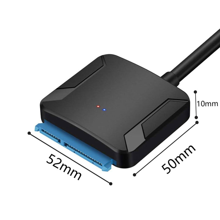 2 pcs USB 3.0 zu SATA-Adapter, Ultra High Speed 2,5 "/3,5" HDD/SSD Festplatte Konverter/Adapter Kabe