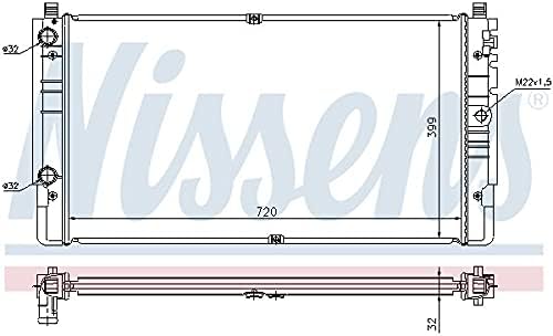 Nissens 65238A Kühler, Motorkühlung