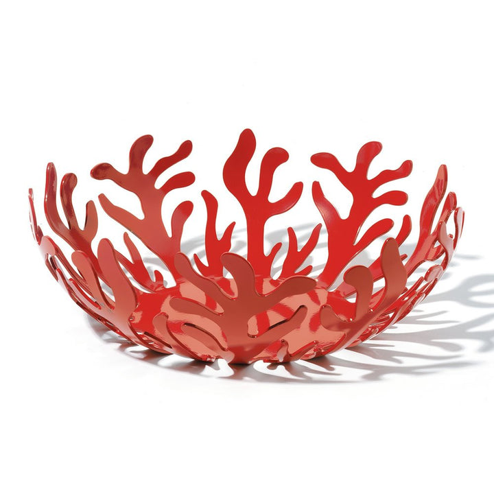 Alessi Mediterraneo ESI01/25 R Obstschale 1 Stück rot (8,5 x 26 x 21,5 cm), Rot