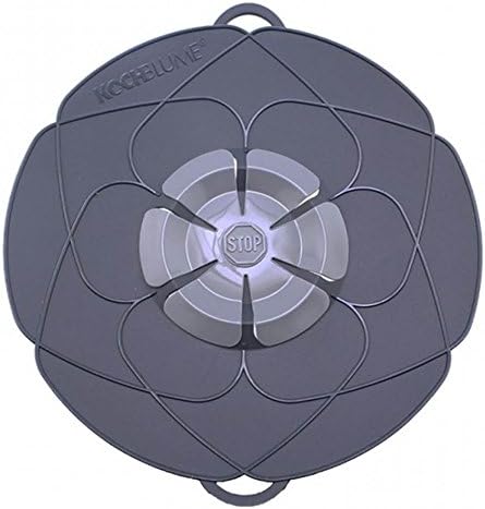 Kochblume L Ø14-24cm | Silikon Überkochschutz | Spritzschutz | Universaldeckel | Premium-Silikon | H