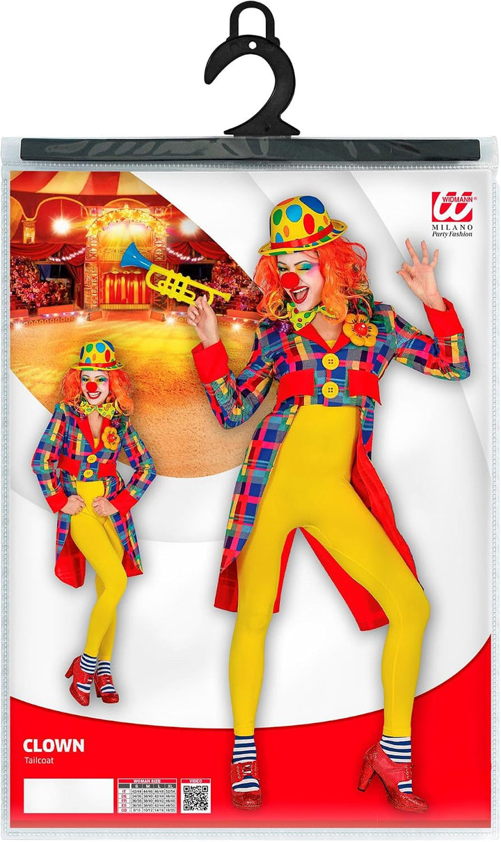 Widmann - Kostüm Clown, Frack, Zirkusdirektorin, Motto-Party, Karneval, M