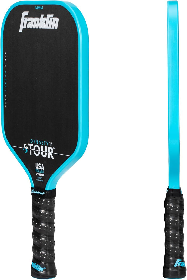 Franklin Sports Pro Pickleball Paddles - FS Tour Series Raw Carbon Fiber T700 - USA Pickleball Appro