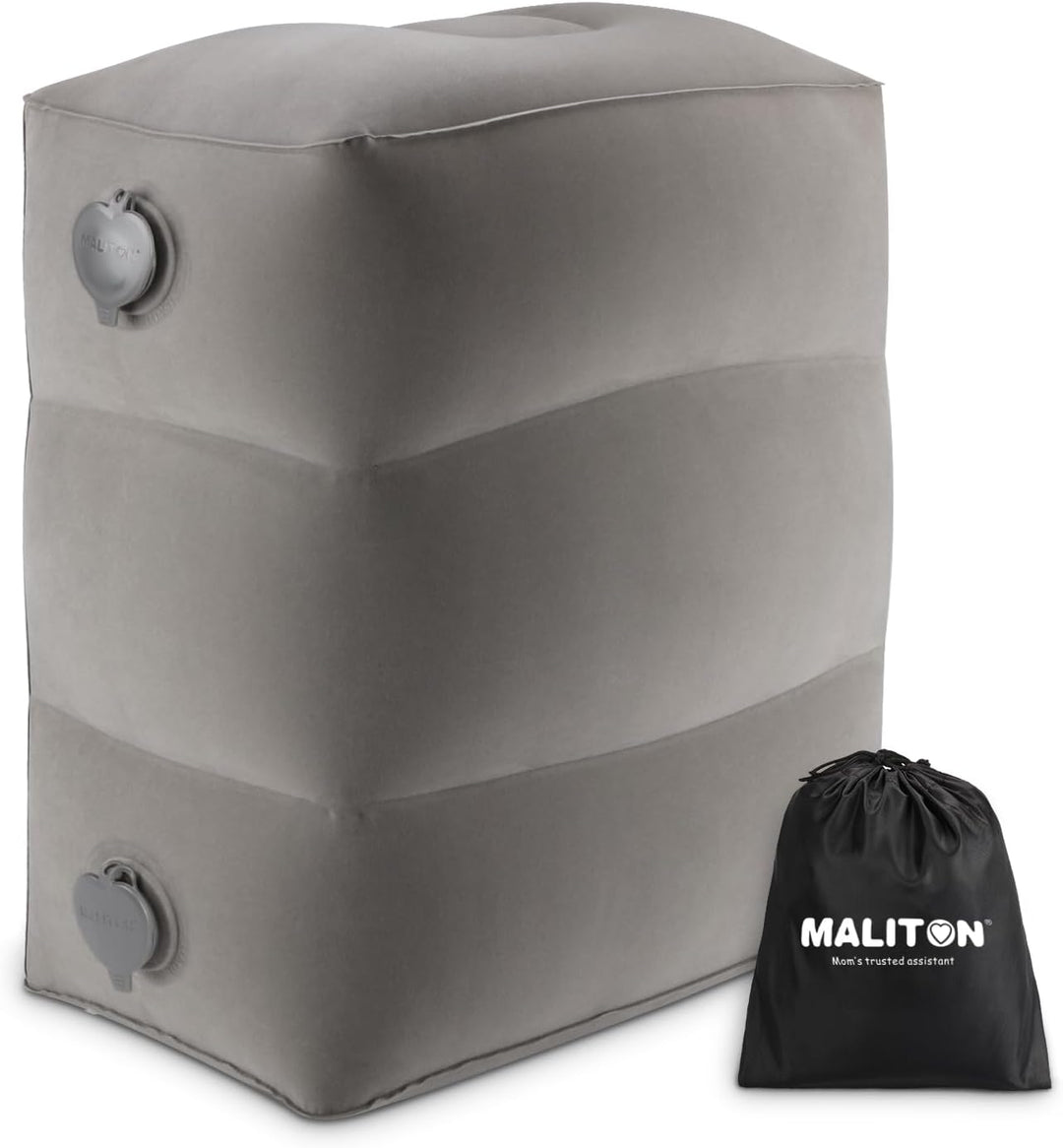 Maliton Fussstütze Flugzeug, Aufblasbare Fussstütze Kissen für Reisen Auto & Zuhause & Büro, Höhenve