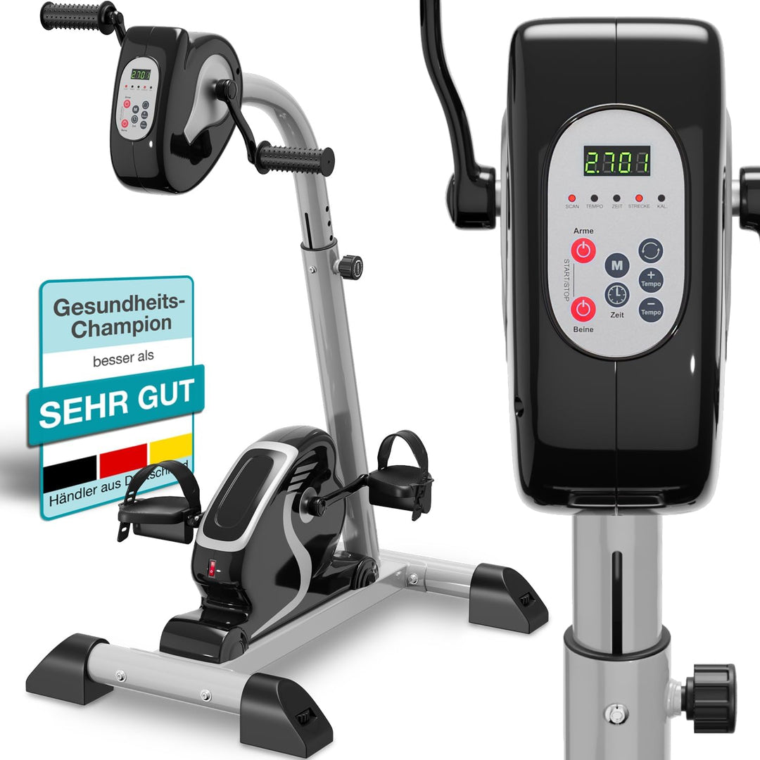 maxVitalis 2in1 Arm und Beintrainer mit Motorunterstützung, Elektro Heimtrainer höhenverstellbar, pa