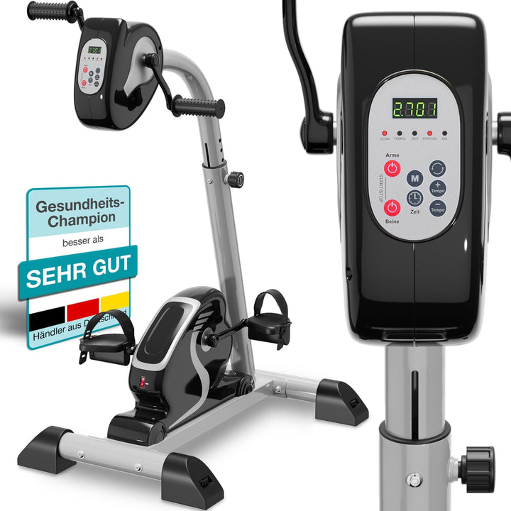 maxVitalis 2in1 Arm und Beintrainer mit Motorunterstützung, Elektro Heimtrainer höhenverstellbar, pa