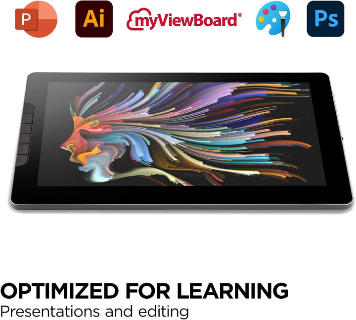 Viewsonic ID1330 (33,7 cm) (13,3 Zoll) PenDisplay Tablet zum Zeichnen und Schreiben (Full-HD, IPS Di