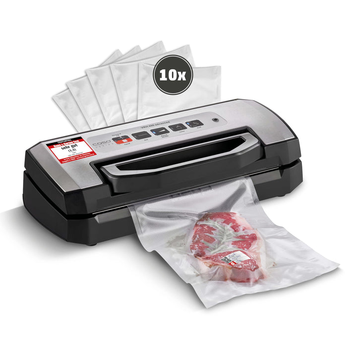 CASO VRH 490 advanced Vakuumierer - Folienschweissgerät, bis zu 100 Vakuumiervorgänge non-stop, prak