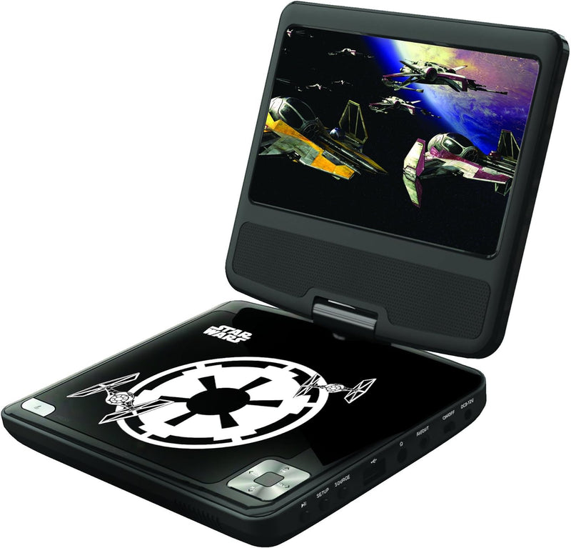 Star Wars-The Clone Wars Darth Vader Yoda Jedi Jungen Portable DVD Player - schwarz Einheitsgrösse S