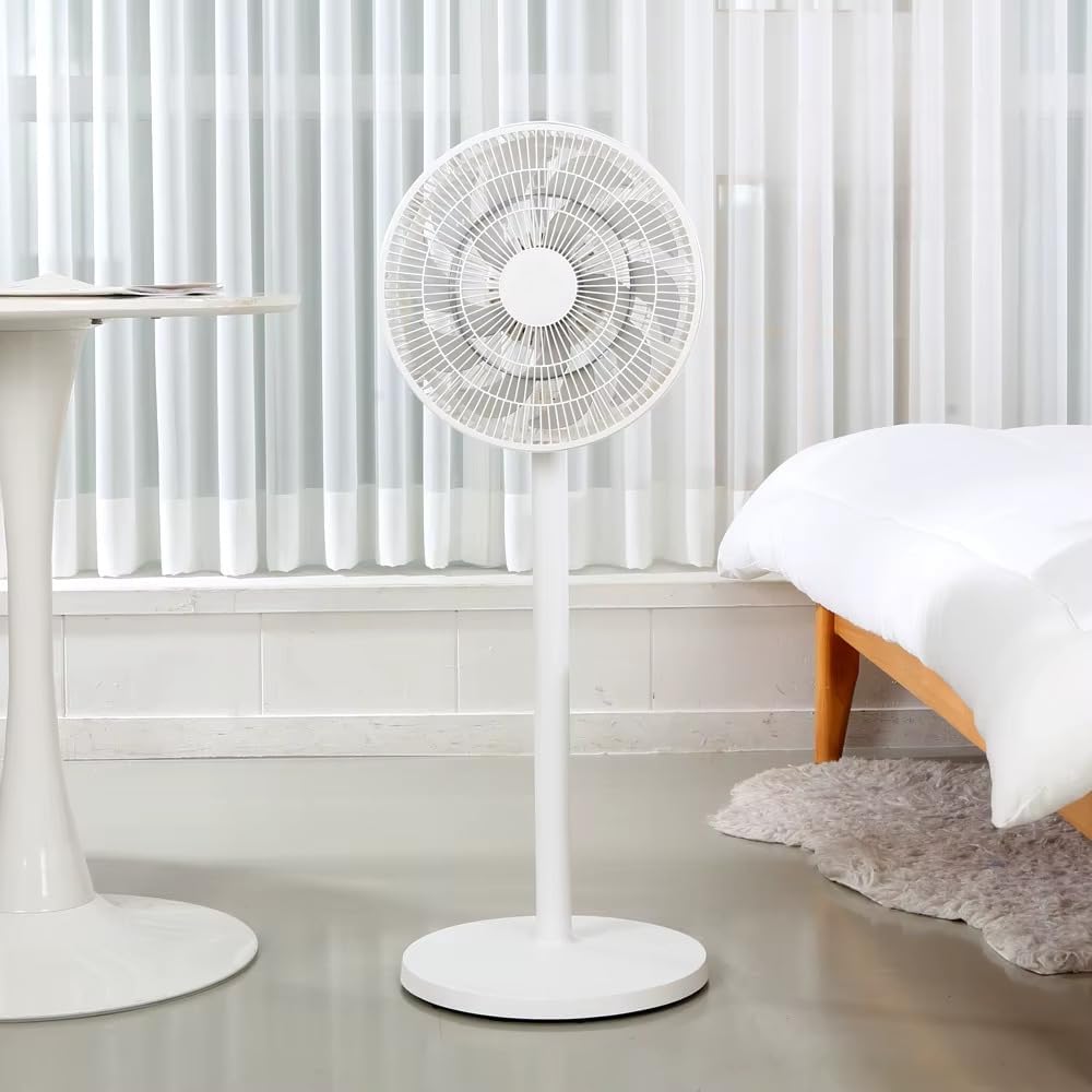 LTC Standventilator Flüsterleise (27dB) mit 15 Flügeln – Leistungsstarker Bodenventilator mit Fernbe